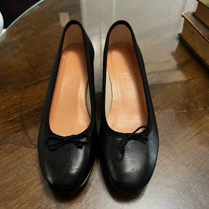 J.Crew Black Ballet Heels